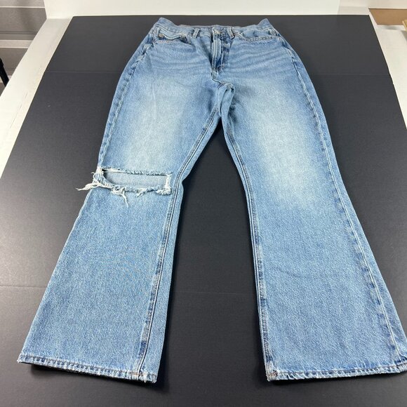 American Eagle Outfitters Denim - American Eagle Jean Women 27x28* Highest Rise 90s Flare Blue Cotton Denim Tag 6R